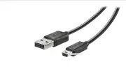 Insignia - 10' Charge-and-Play Mini USB Cable for DUALSHOCK 3 Controllers - Blac