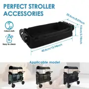Double Sided Stroller Tray Detachable Stroller Snacks Tray with Mesh jegOW
