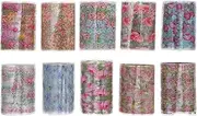 Ipetboom Nail Foil Transfer Sheets: 10pcs Self-Adhesive Cute Flower Decals Nail Art Stickers Decoration for Women Girls