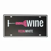 3xtin Sign Wine Red White Metal Tin Sign Vintage Retro Man Cave 150x300mm Metal