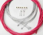 Bicycle Brake Cable Kit for Drop Bar Road - BERRY PINK