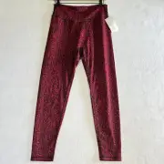 BuffBunny Evolve Jacquard Leggings 2XL XXL Vampire Reptilia Red Black Snake NWT