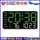 LF# Digital Alarm Clock Boarderless Wall-mounted Clock for Home Office (White)