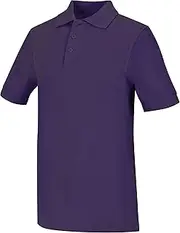 [Classroom Uniforms] Classroom Big Kids Boys' Unisex Short Sleeve Pique Polo
