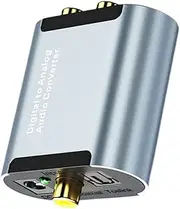 CAXUSD 1set Audio Converter Digital to Analog Optical Converter for Installation Low Noise Transmission Design