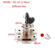 Copper Drawer Locks Cabinet Cupboard Desk Hasp Latch Home Cam Locks with 2 Keys