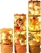 Stuff Animal Organizer - Light Up Stuff Toy Organizer - Space-Saving Toy Buckets, Plush Toy Organizer Box for Children's Room