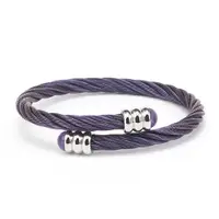 在飛比找PChome24h購物優惠-CHARRIOL 夏利豪 CELTIC系列 紫水晶鋼索手環 