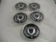 Asanti Black Label Wheels Chrome / Black Custom Wheel Center Cap (5 CAPS)