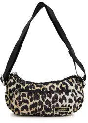Ganni Small Leopard-print Nylon Cross-body bag One Size