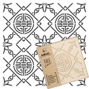 LINFEN Tile reusable PLASTIC Stencil // Moroccan Geometric // Floor Wall