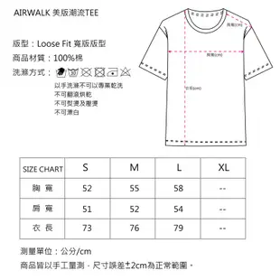 AIRWALK 純棉重磅T AW51511 美版 落肩 口袋 寬鬆 短袖 T恤 情侶 潮流百搭