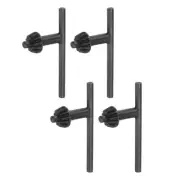 Chuck Key 6mm Key 12 Teeth for 1.5-13mm Drill Chuck Black 4pcs