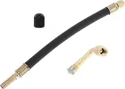 X AUTOHAUX 1set 90 Degree Copper Tire Valve Extension with Flexible Plastic 210mm Tyre Valve Stem Extender for Car Motorcycle RV Truck Bike