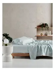 [Linen House] Nimes Sheet Set In Sky