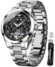 Watch for Men Automatic Wristwatch Luminous Sapphire Crystal Calendar 5ATM Wa...