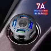 4 USB Port Super Fast Car Charger Adapter for iPhone Samsung Android Cell Phone (for: Porsche)