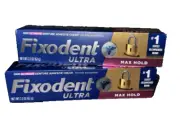 Fixodent Ultra Max Hold 2.4Oz Pack Of 4 Denture Adhesive Strong Hold 88% (26)