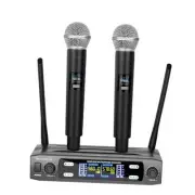 Wireless Microphone System, VHF Fixed Dual Frequency Wireless Set with 2