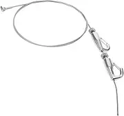 Homoyoyo 1set Aluminium Alloy Picture Hanging System Picture Wire Hooks for Art Galleries Home Decor and Office Spaces Includes Rope and Sail Hooks