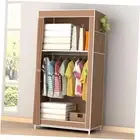 Portable Closet Wardrobe Closet for Hanging Clothes with 1 Storage Shelves, 1