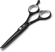 Very Sharp Kobaruto Black Cobalt 5.5" Hair Thinning Shears Scissors 30 Teeth 35% Cut Ratio