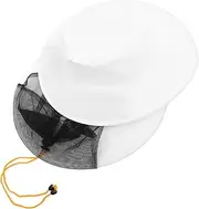 TOYANDONA Portable Hat with Head Net Lightweight Face Covering for Outdoor Protection Against Bees Insects and Flies Design for Easy Carrying for Gardening and Beekeeping