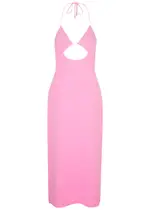 David Koma Crystal-embellished Cut-out Maxi Dress - Pink - 10 (UK10 / S) 10 (UK10 / S)