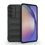 For Samsung Galaxy A35 5G Case Shielding Wavy Cover, Black