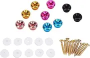 10 Set Guitar Strap Button Lock Pin Metal Anti Slip Stylish Strap End Pin with Sponge Pads for Guitar Players