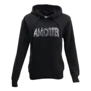 FIL Women's Fleece Hoodie Hooded Jumper Pullover w Sequins - AMOUR