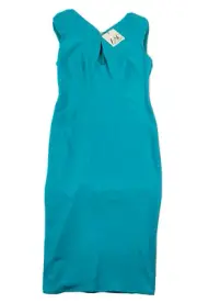 ZAC POSEN Key-hole Dress Peacock Size 10 NWT