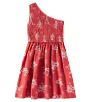 [The New Society] The New Society Nauplia floral linen dress Y 16 red