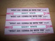 2 Barry White What Am I Gonna Do With You Jukebox Title Strips