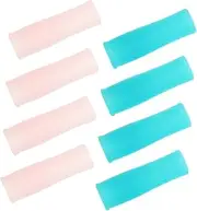 Beavorty Pc Set Nail Cuticle Scissors Manicure Tools Silicone Covers Non Slip Handle Protectors for Home Salon Use