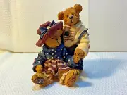 Boyds Bear Libby and Sam Glory Days Patriotic USA Figurine 228531