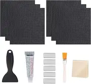 Trampoline Patch Kit - Trampoline Fix Square Patches | Scraper and Strong Hold Glue Included Complete Set for Playground, Kindergarten, Park