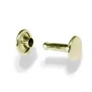 Tandy Leather Solid Brass Medium Double Cap Rivets 100 Pack 1381-11
