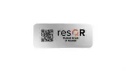 resQR Aluminium Sticker Pack (2 x Lost Item Recovery Scratch Resistant Stickers)