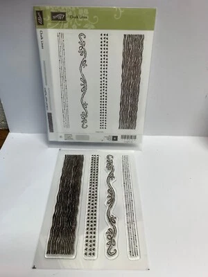 Stampin up chalk lines Stamp set hearts, borders, arrows, solid