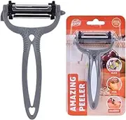 Cook Easy Vegetable Peeler 3-in 1 Julienne Peeler, Multifunctional Apple Potato Peelers for Kitchen, Y Peeler with Ultra Sharp Stainless Steel Blades & Non-Slip Handle for Carrot Cucumber Veggie Fruit