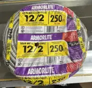 SOUTHWIRE (68580055) - 250ft (12/2) Aluminum Armorlite Solid Metal Clad Cable