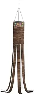 Halloween Garden Rustic Old Barn Wood Windsock Lights Halloween Lighted Windsock for Patio Yard Pathway Party Decor