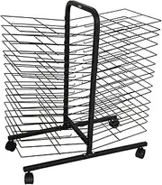 Art Drying Rack for Classroom,Canvas Rack Art Storage,Moblie Art Rack,Suitable for Office File Storage Box(30 Shelves)