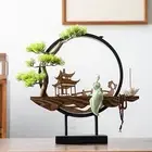 Backflow Incense Burner, Incense Cone Holder with Light Art Craft Collectible