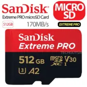SanDisk Extreme Micro SD 512GB SDXC Memory Card Dash Action Cam GoPro A2 170Mb/s
