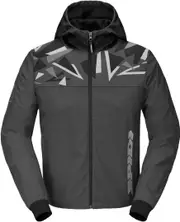 Spidi Evo Sport Motorcycle Hoodie, black-grey, Size 2XL for Men Black Grey