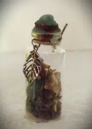 PROSPERITY Charm/Spell/Intention Jar Crystals Herbs Wicca Druid Folklore Remedy