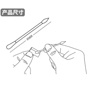 好棒棒模型屋 模式玩造 MS077 MS-077 模型專用 雙頭棉花棒 (尖頭/圓頭) 100支入