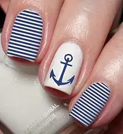 Sailing Anchor Nail Art Decal Sticker